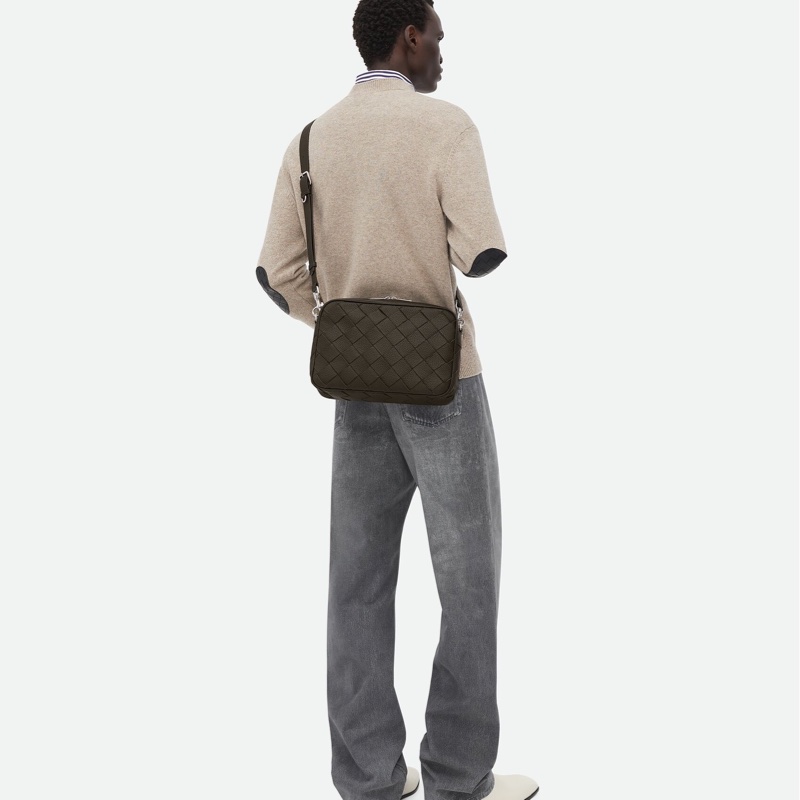 Bottega Veneta 男士 中號編織斜挎包均碼碼中號、29cm*7.5cm*19.5cm-4