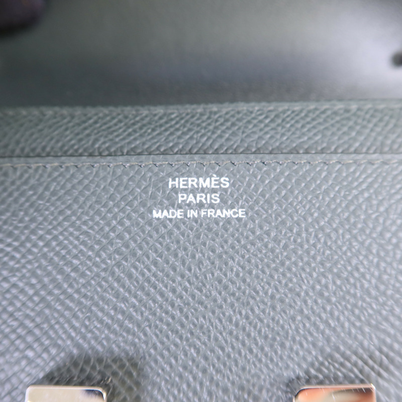 HERMES Epsom皮革Constance To Go銀扣肩背袋-6