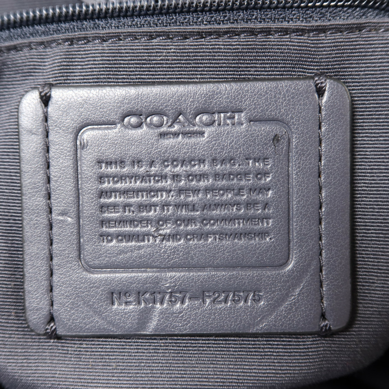 COACH 帆布/皮革Legacy Lexy Tote Shoulder Bag金扣肩背袋-5