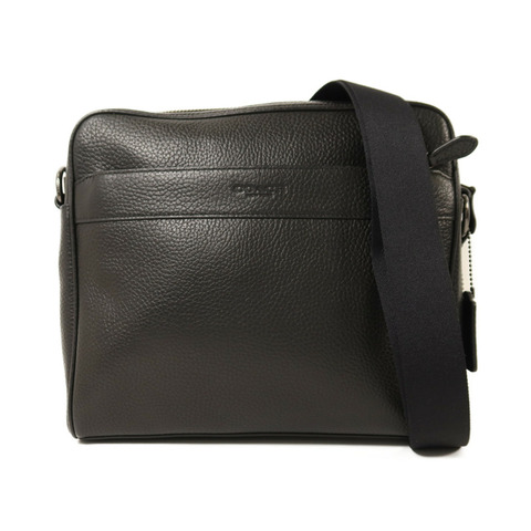 COACH 牛皮皮革Charles Camera Bag銀扣肩背袋