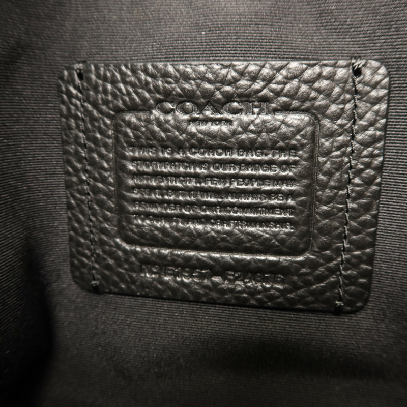 COACH 牛皮皮革Charles Camera Bag銀扣肩背袋-5