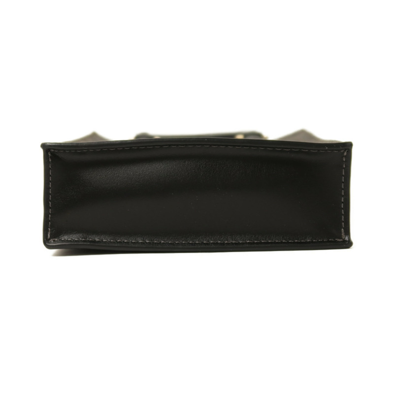 COACH 塗層帆布North South Mini Tote Bag金扣手挽肩背兩用袋-3