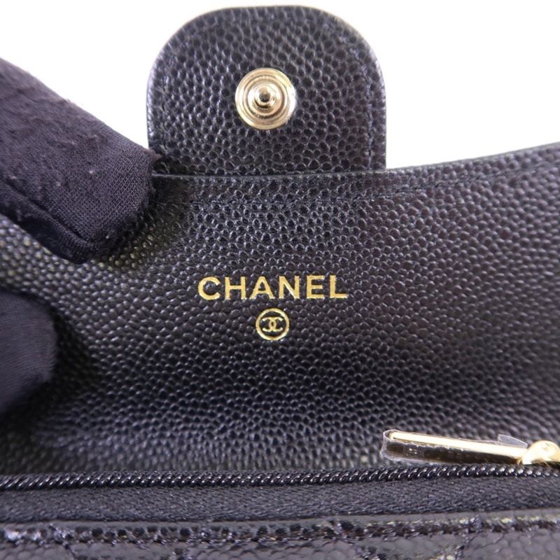 CHANEL 牛皮皮革Card Case金扣卡片套-5
