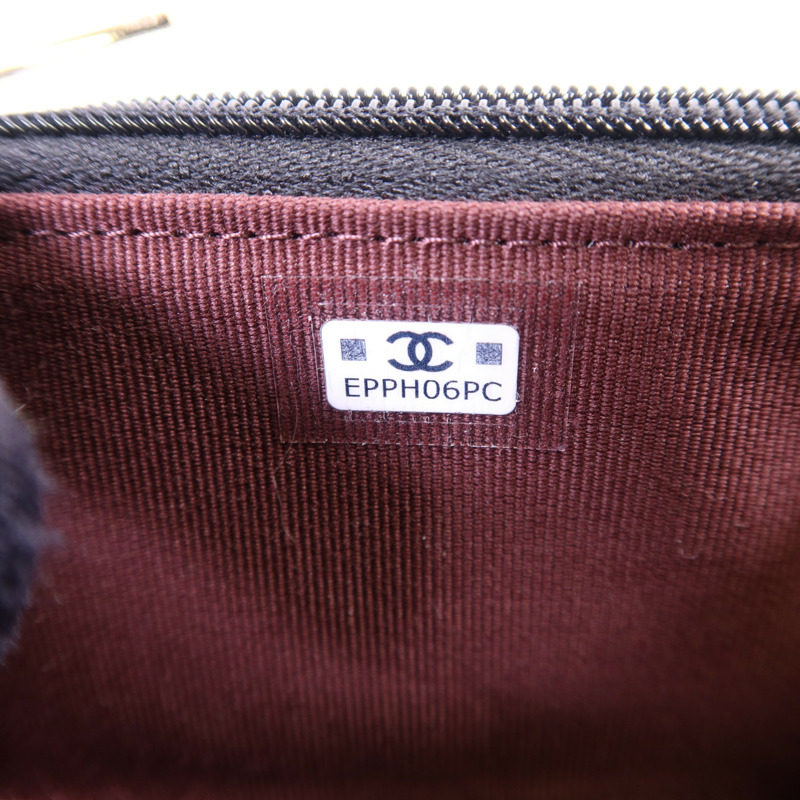 CHANEL 牛皮皮革Card Case金扣卡片套-7