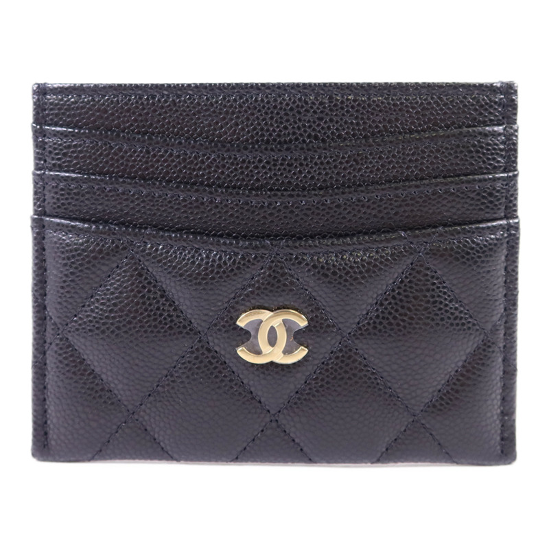 CHANEL 牛皮皮革Card Case金扣卡片套-0