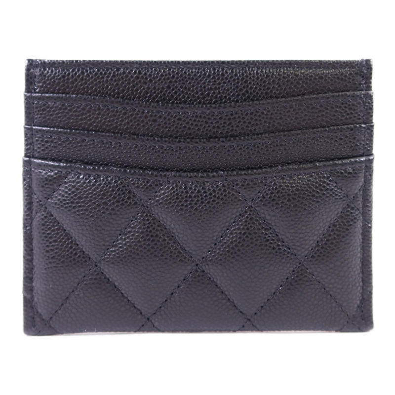 CHANEL 牛皮皮革Card Case金扣卡片套-1