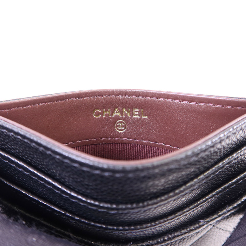 CHANEL 牛皮皮革Card Case金扣卡片套-5