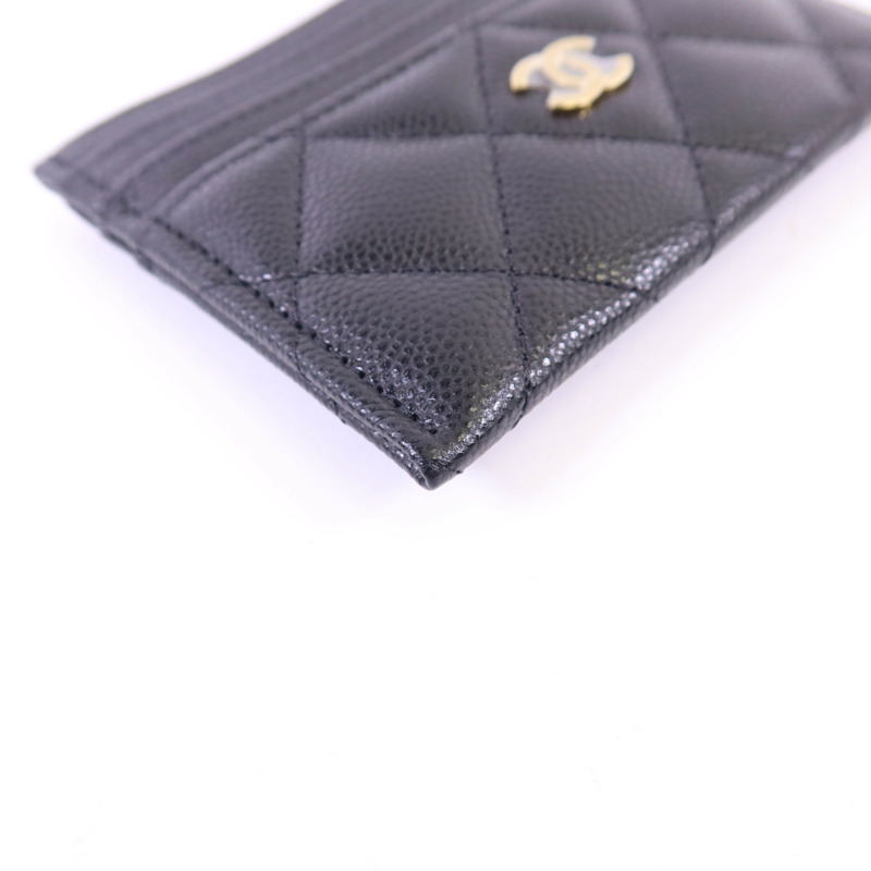 CHANEL 牛皮皮革Card Case金扣卡片套-9
