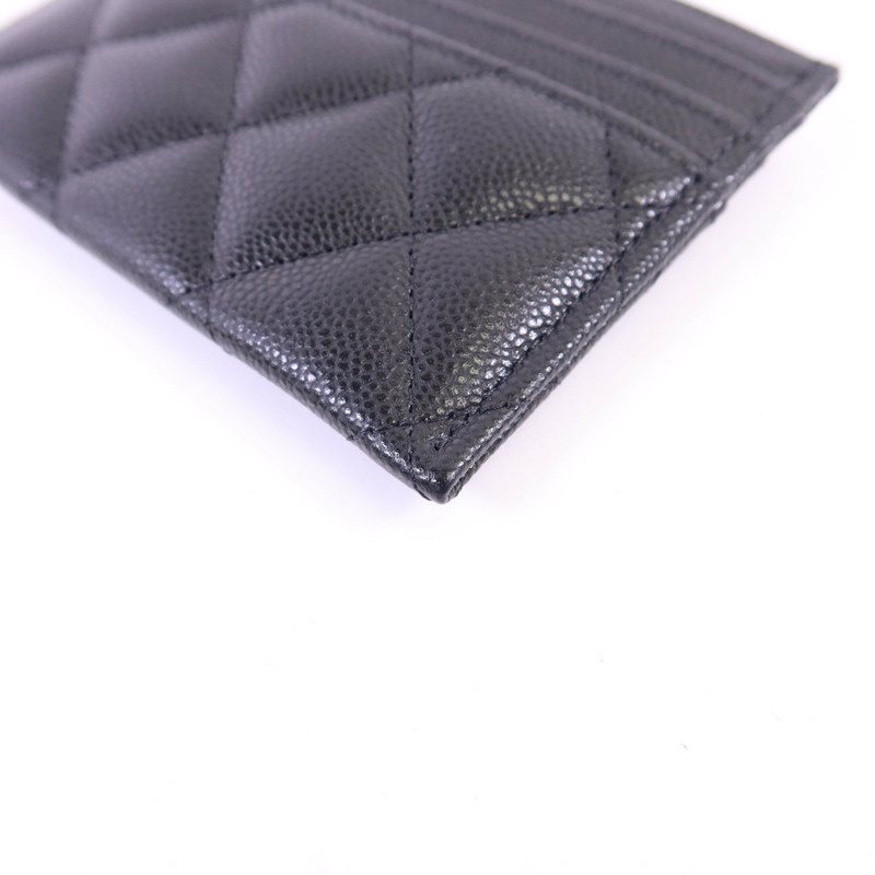 CHANEL 牛皮皮革Card Case金扣卡片套-10