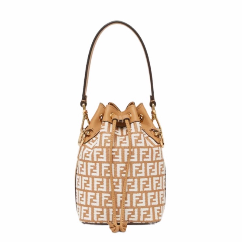 Fendi 女士 Mon Tresor 小號水桶迷你包均碼碼小號、12cm*10cm*18cm-0