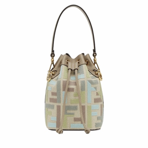 Fendi 女士 Mon Tresor 迷你水桶包均碼碼MINI、14cm*12cm*18cm