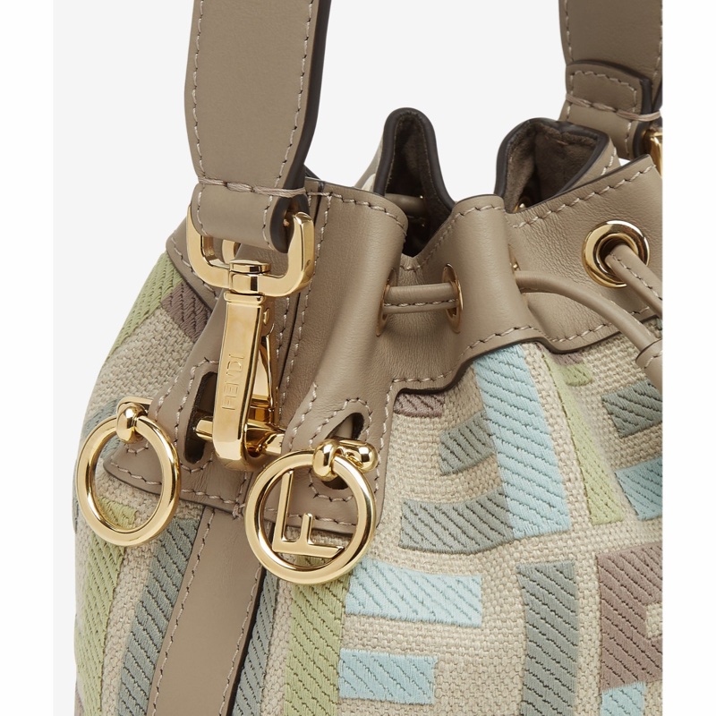 Fendi 女士 Mon Tresor 迷你水桶包均碼碼MINI、14cm*12cm*18cm-6