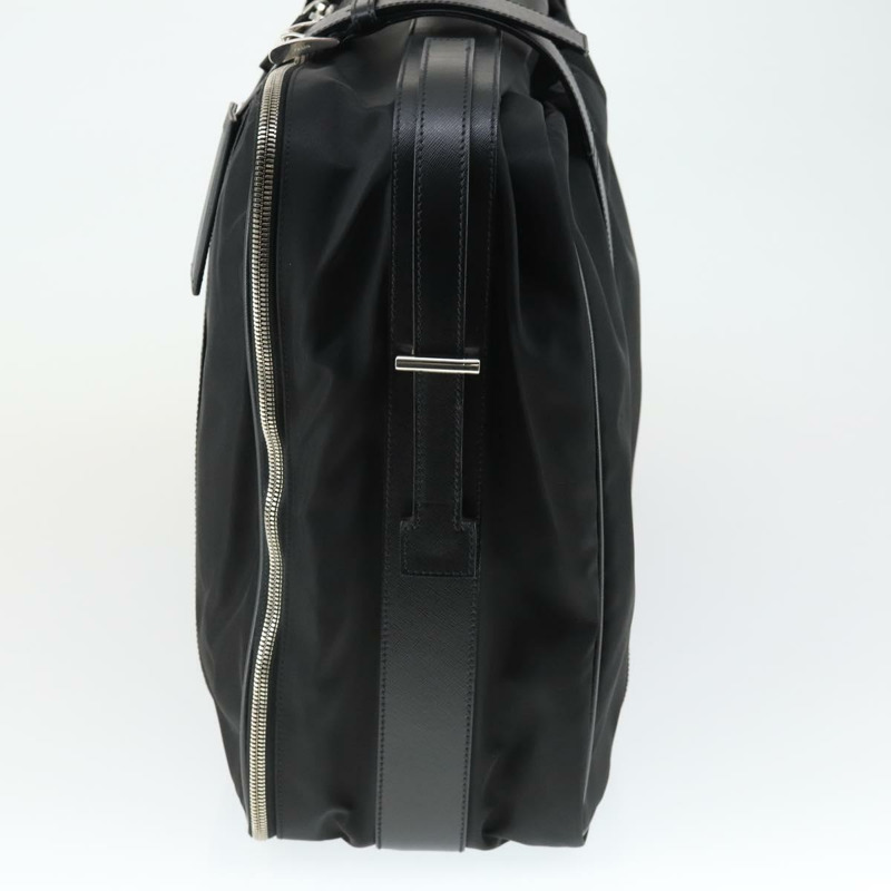 【日本直送】PRADA 尼龍黑色銀色手提箱 Auth 162425-2