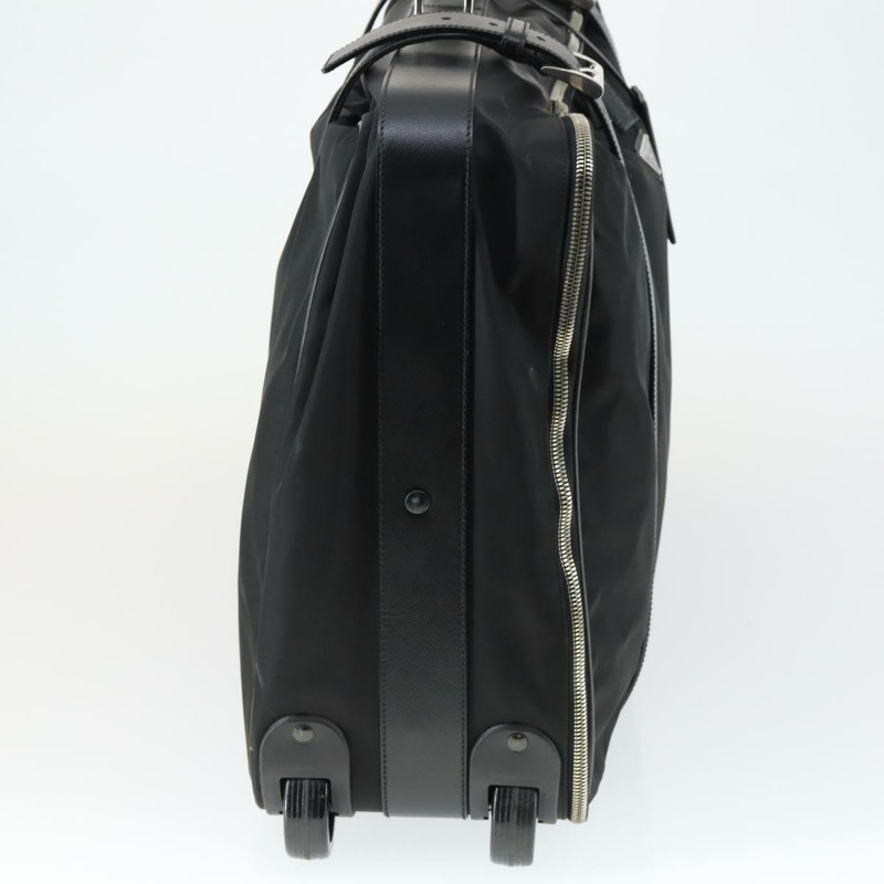 【日本直送】PRADA 尼龍黑色銀色手提箱 Auth 162425-3