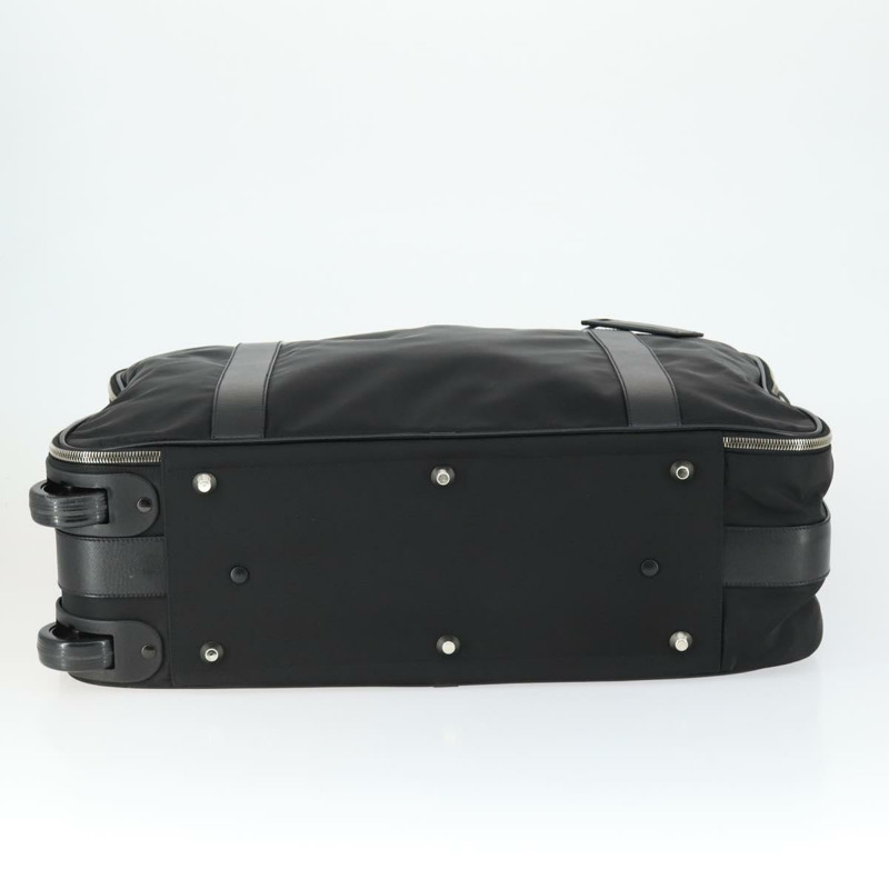 【日本直送】PRADA 尼龍黑色銀色手提箱 Auth 162425-4