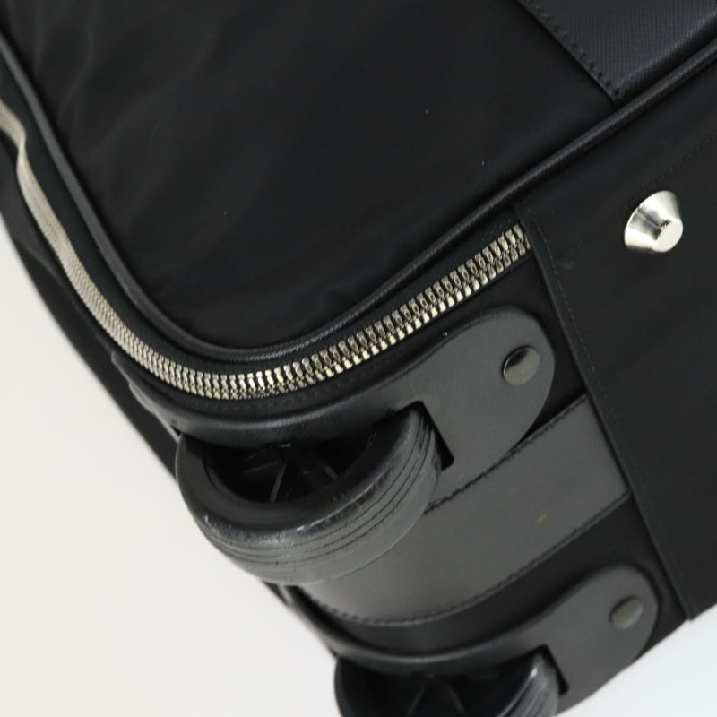 【日本直送】PRADA 尼龍黑色銀色手提箱 Auth 162425-13
