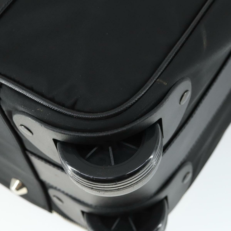 【日本直送】PRADA 尼龍黑色銀色手提箱 Auth 162425-14