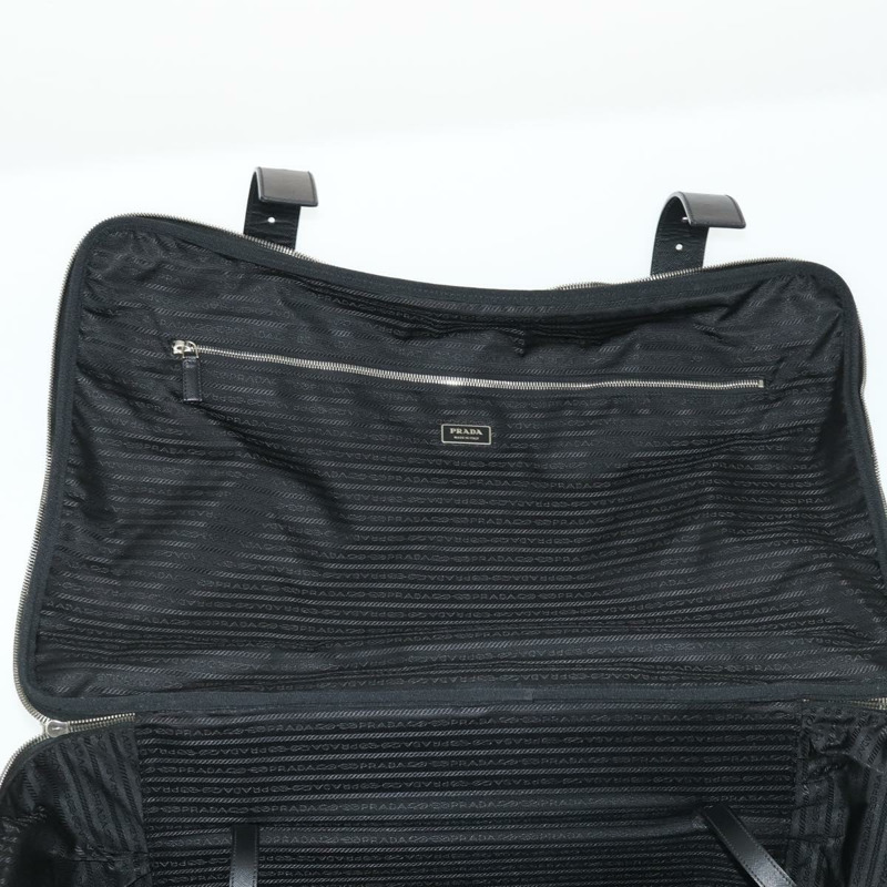 【日本直送】PRADA 尼龍黑色銀色手提箱 Auth 162425-18
