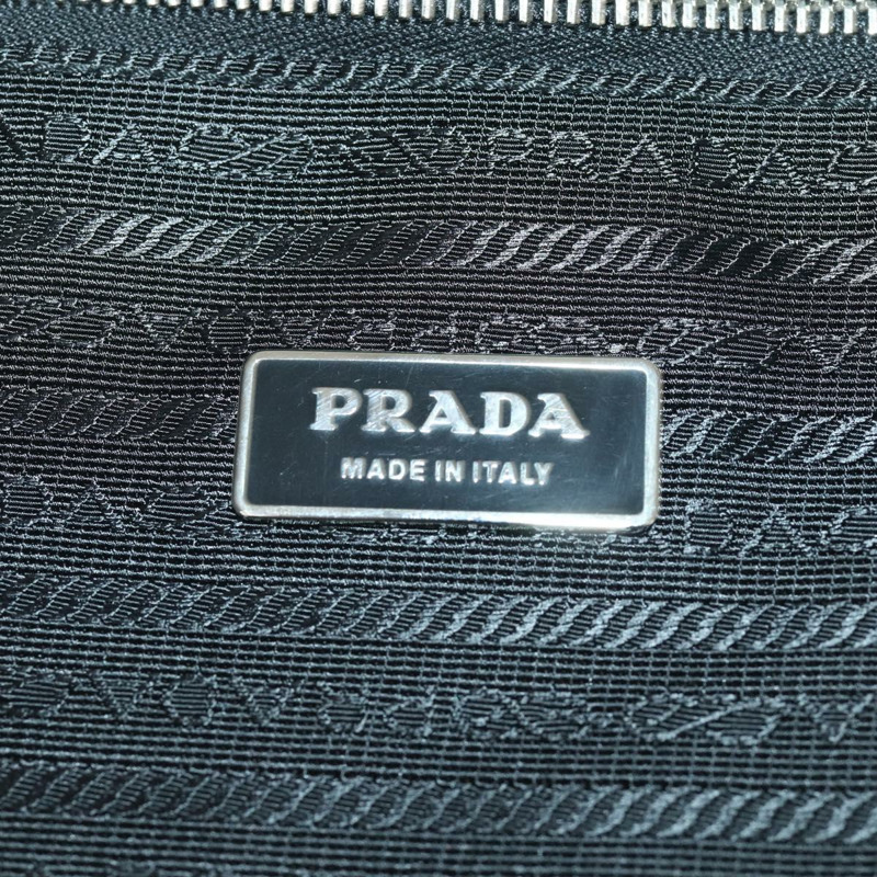 【日本直送】PRADA 尼龍黑色銀色手提箱 Auth 162425-19