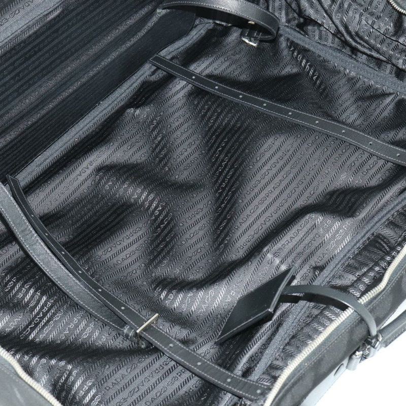 【日本直送】PRADA 尼龍黑色銀色手提箱 Auth 162425-22