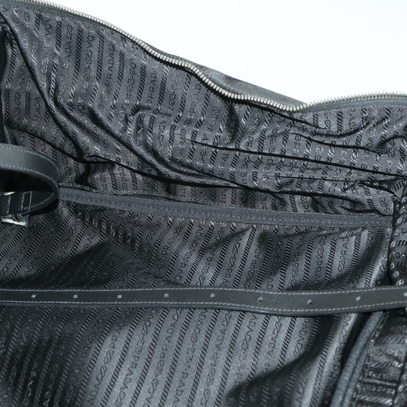 【日本直送】PRADA 尼龍黑色銀色手提箱 Auth 162425-23