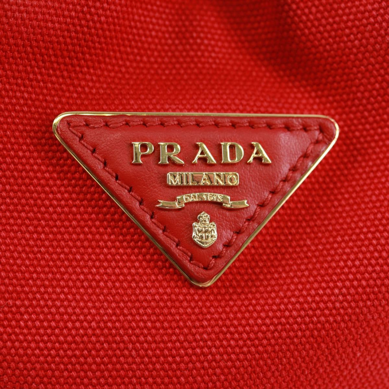 【日本直送】PRADA 草編帆布米紅色單肩包 正品 167958V-16