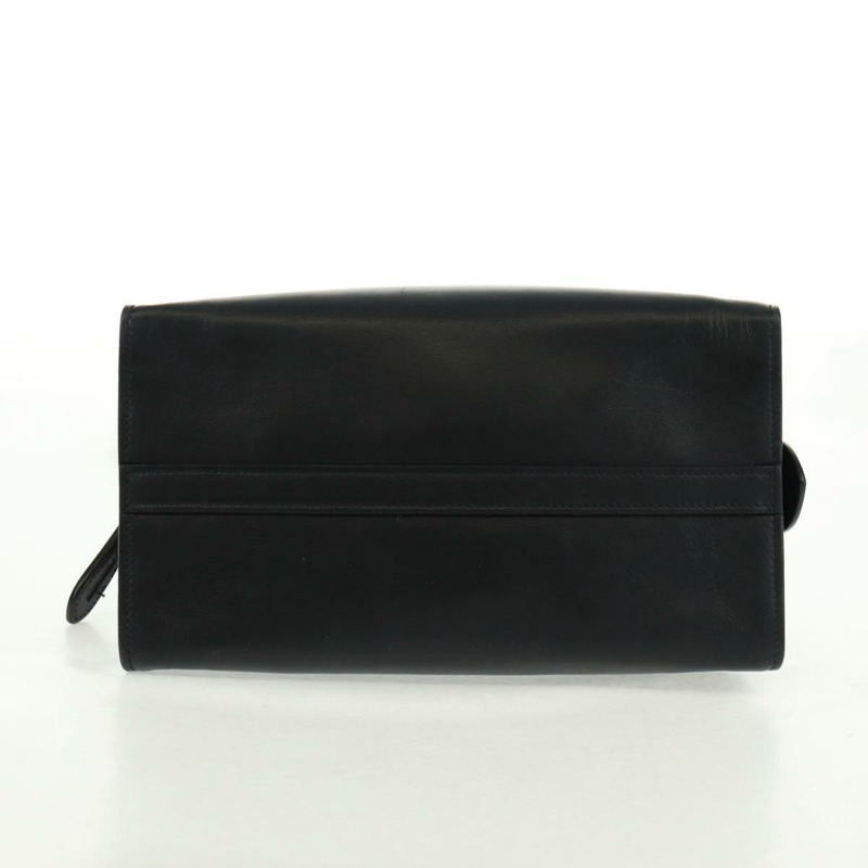 【日本直送】PRADA 手提包 皮革 2way 黑色 金色 Auth 166406V-4