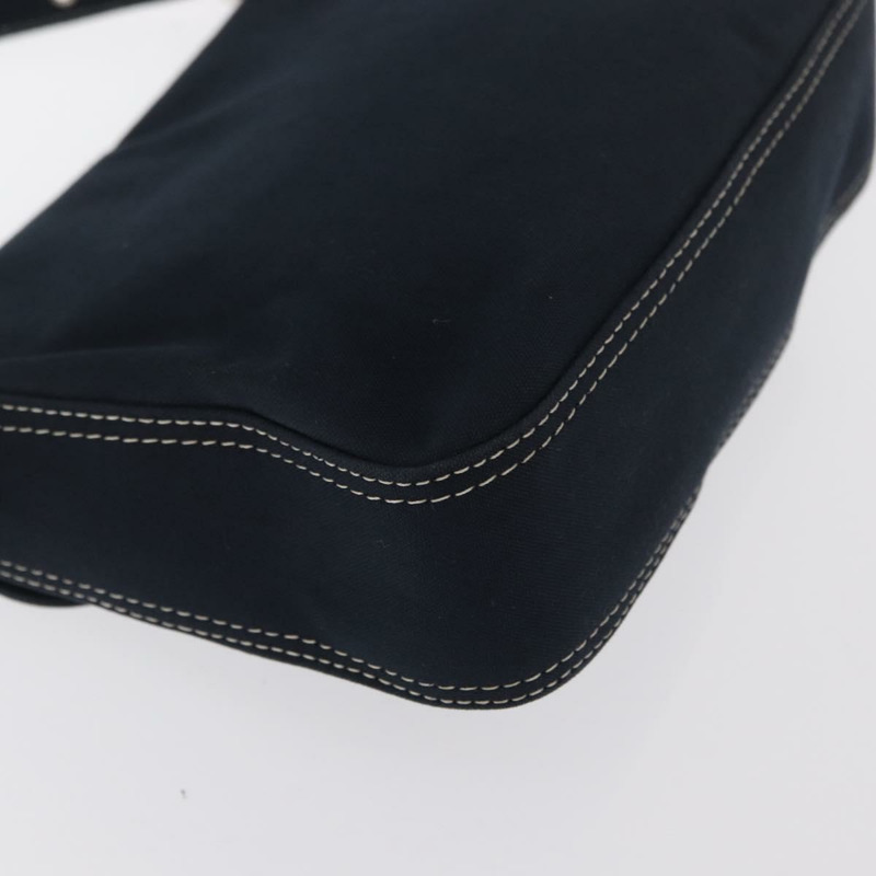 【日本直送】FENDI Mamma Baguette 肩背包 帆布 海軍藍 銀色 正品 ka1887SAV-16