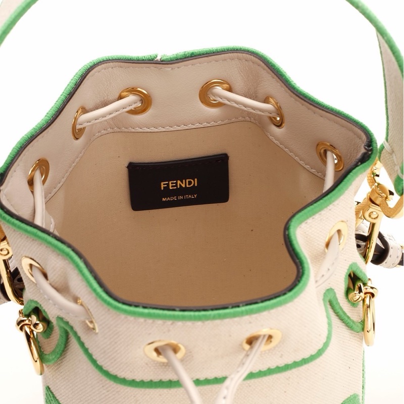 Fendi 女士 小號Mon Tresor水桶單肩包均碼碼小號、12cm*10cm*18cm-2