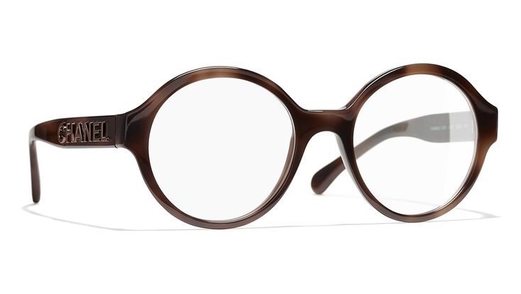 Chanel香奈兒 CH3388 琥珀色香奈兒基本款 復古圓框眼鏡 小香眼鏡 精品眼鏡-1