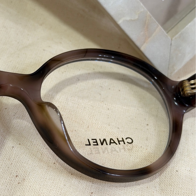 Chanel香奈兒 CH3388 琥珀色香奈兒基本款 復古圓框眼鏡 小香眼鏡 精品眼鏡-15