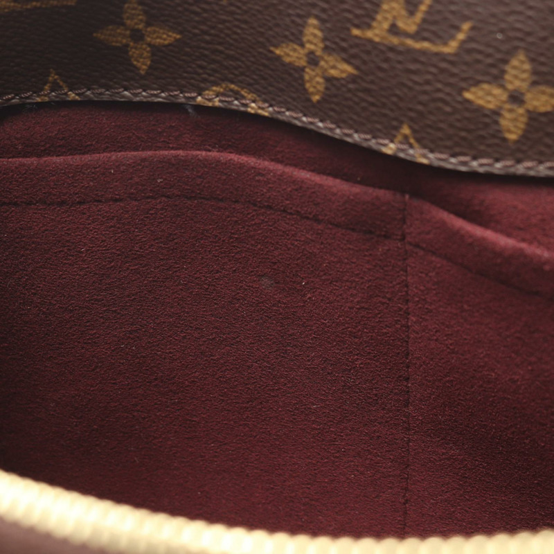 路易威登 Montaigne MM 單肩手提包 M41056 Monogram 皮革 棕色 二手-5