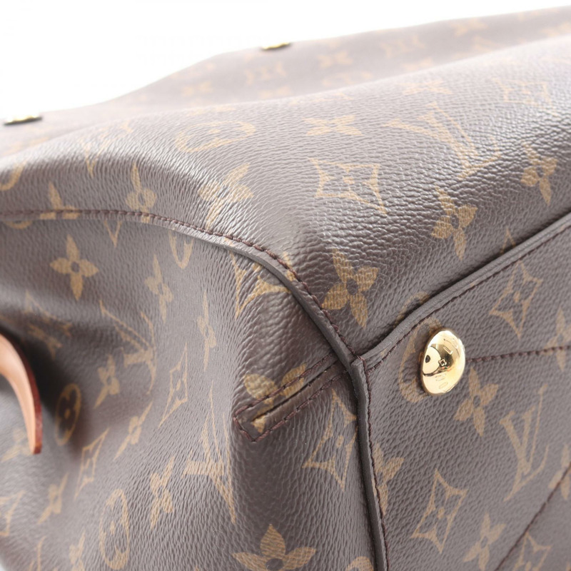 路易威登 Montaigne MM 單肩手提包 M41056 Monogram 皮革 棕色 二手-6
