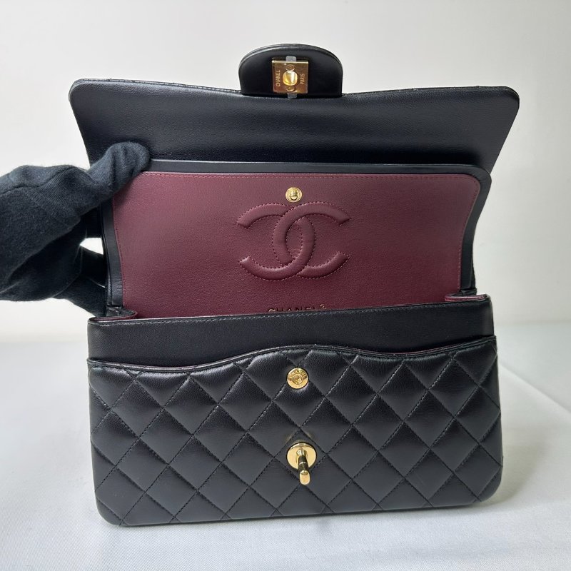 CHANEL 黑金羊Coco 25口蓋包-6