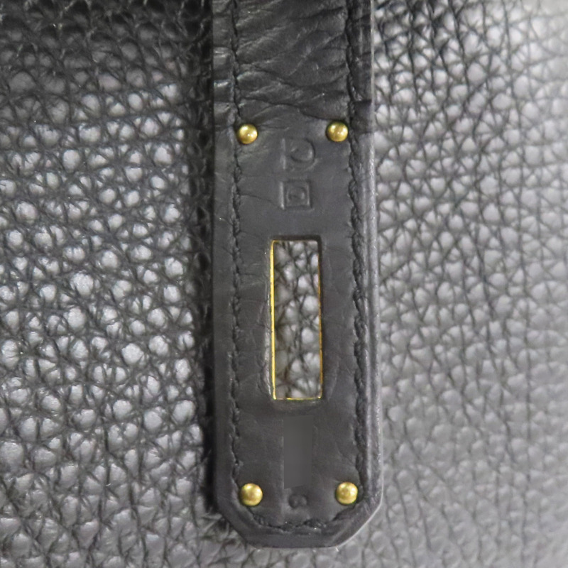 黑色 Togo牛皮 Kelly 32 凱莉包 兩用包 □Q刻 金扣【HERMES 愛馬仕】-6