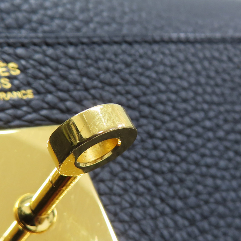 黑色 Togo牛皮 Kelly 32 凱莉包 兩用包 □Q刻 金扣【HERMES 愛馬仕】-14