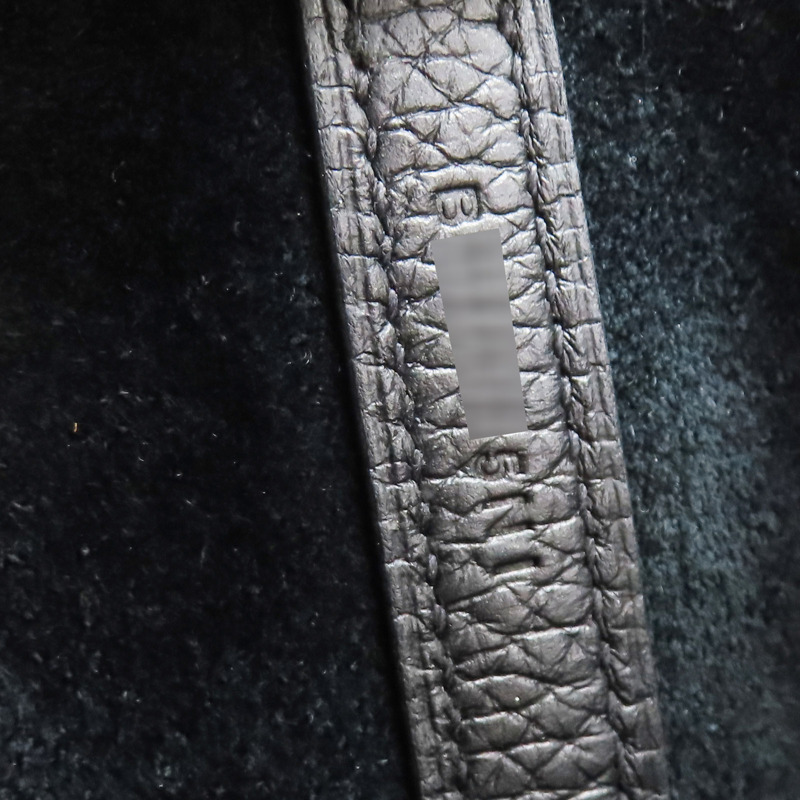黑色 Taurillon牛皮 Picotin Lock 22 手提包 B刻 金扣【HERMES 愛馬仕】-6