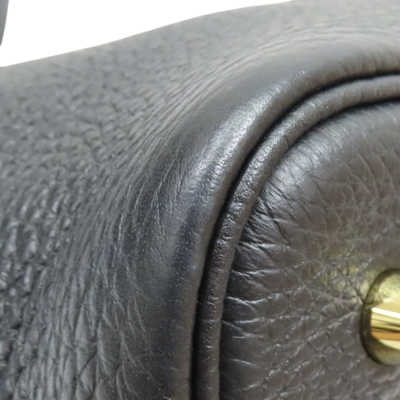 黑色 Taurillon牛皮 Picotin Lock 22 手提包 B刻 金扣【HERMES 愛馬仕】-8