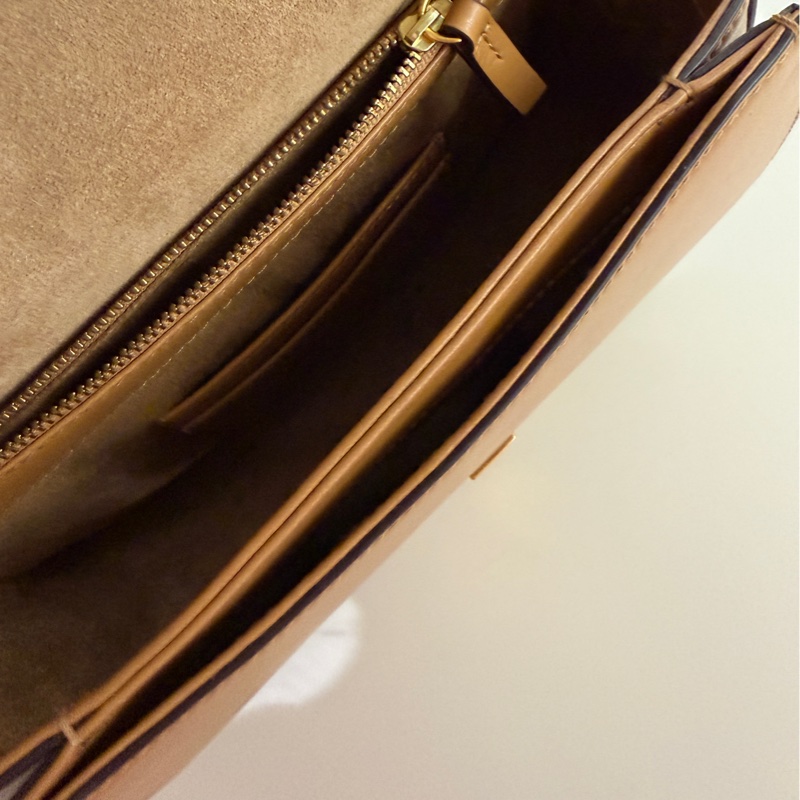 真皮質感滿分 Ralph Lauren Polo ID 系列 專櫃 真皮馬鞍包 經典焦糖咖-16