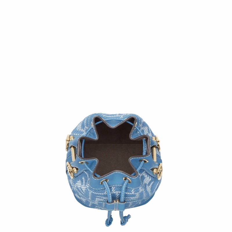 Fendi 女士 藍色牛仔效果迷你包均碼碼MINI、14cm*12cm*18cm-4