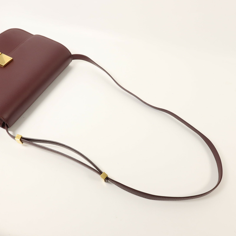 CELINE 牛皮皮革Classic Box金扣肩背袋-8
