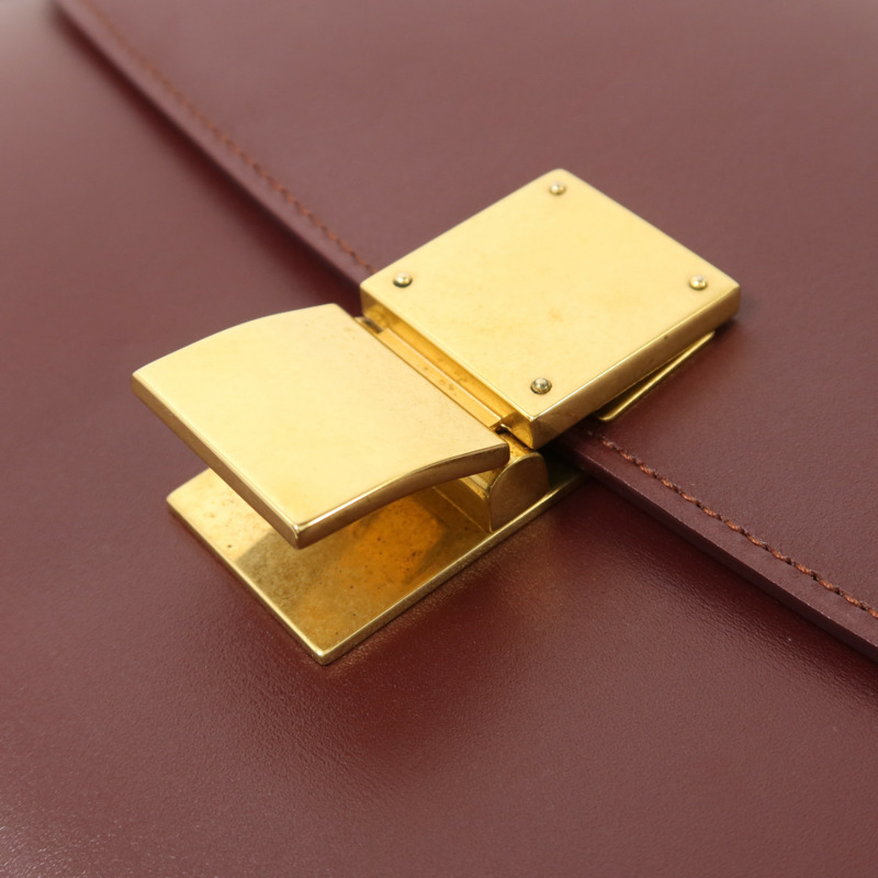 CELINE 牛皮皮革Classic Box金扣肩背袋-9