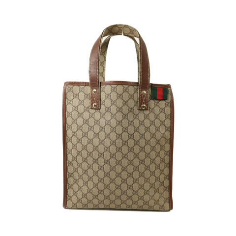 GUCCI 塗層帆布Tote Bag金扣手挽袋