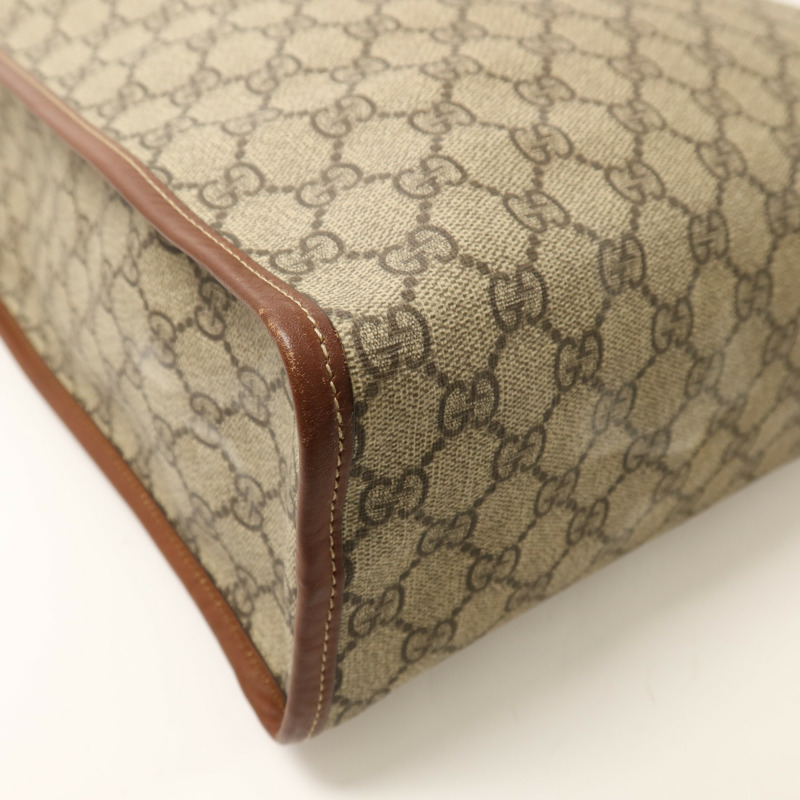GUCCI 塗層帆布Tote Bag金扣手挽袋-10