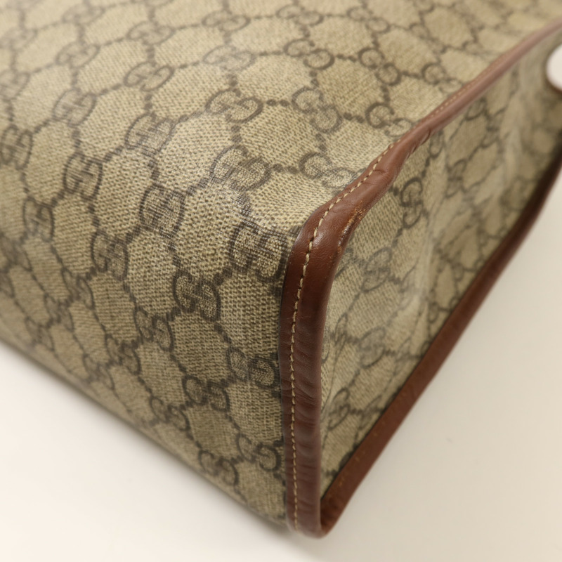 GUCCI 塗層帆布Tote Bag金扣手挽袋-11