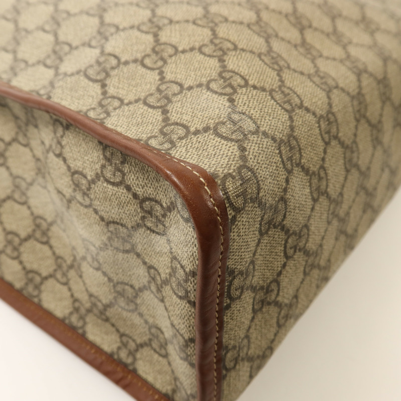 GUCCI 塗層帆布Tote Bag金扣手挽袋-12