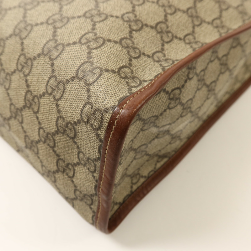 GUCCI 塗層帆布Tote Bag金扣手挽袋-13