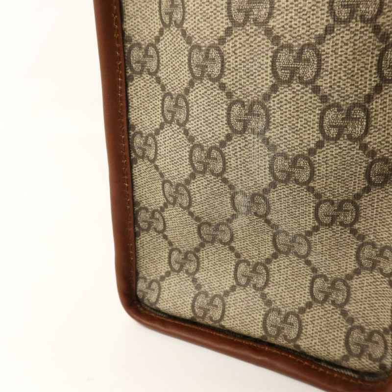 GUCCI 塗層帆布Tote Bag金扣手挽袋-15