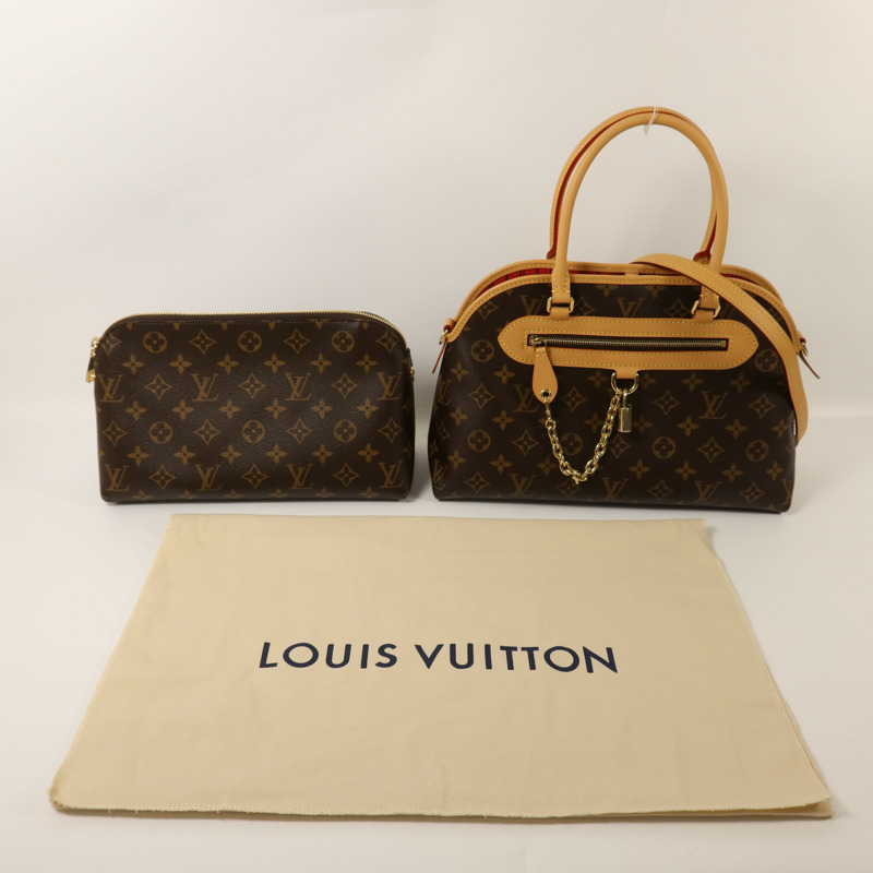 LOUIS VUITTON Monogram Ever More PM金扣手挽肩背兩用袋-7