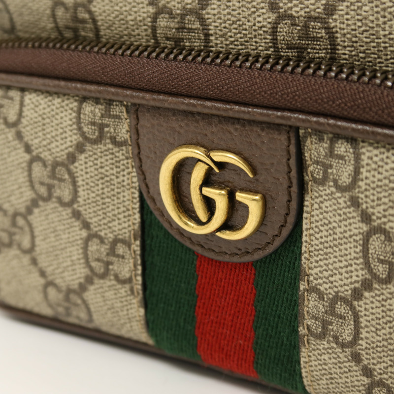 GUCCI 塗層帆布Ophidia Mini GG金扣肩背袋-8